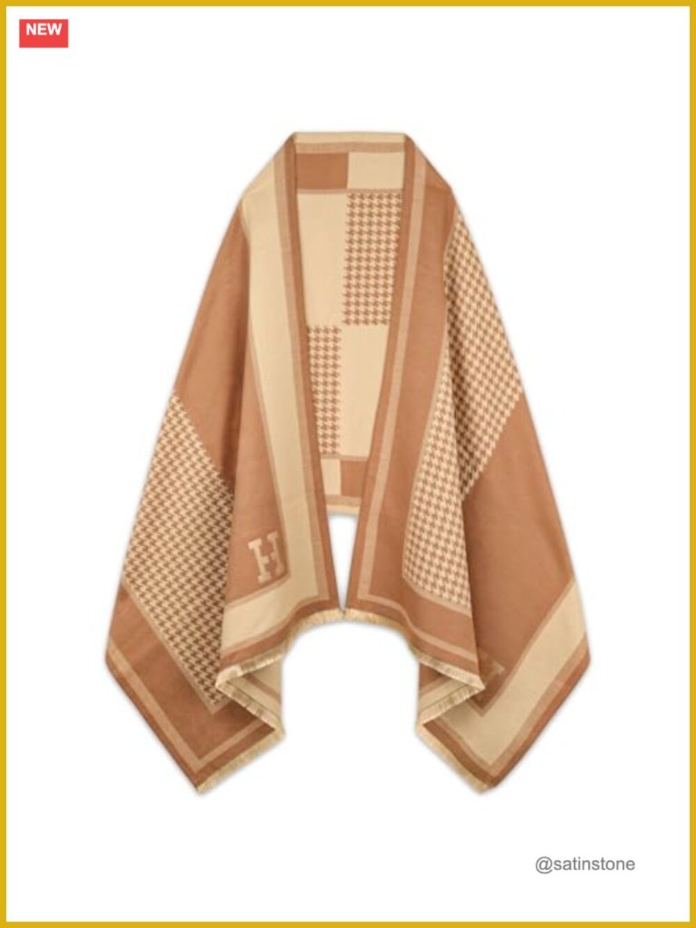 EXTREE Women Pashmina Texture Silky Shawl Wrap Evening Blanket Poncho Cape Scarf